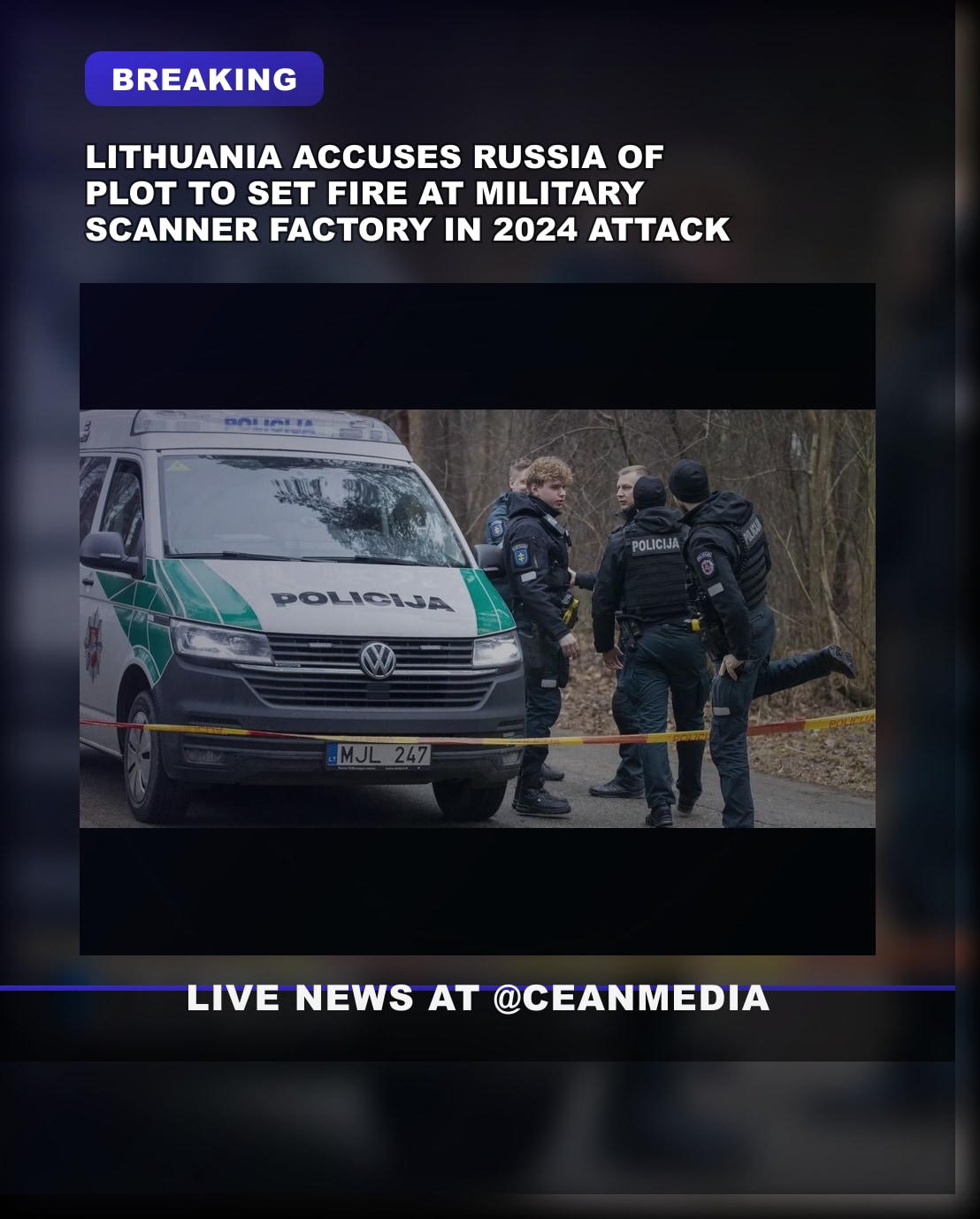 Illustrative photo for: Lithuanian Authorities Accuse Russian Intelligence of Fire