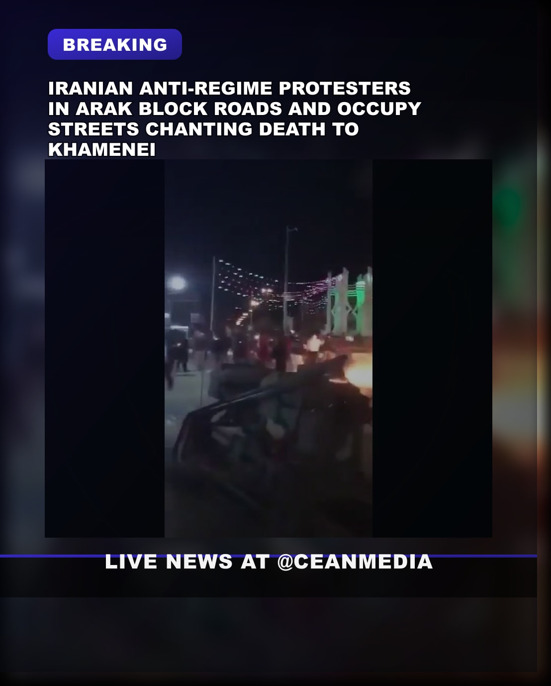 Illustrative photo for: Iran protests Arak opposition: Block Roads and Chant “Death