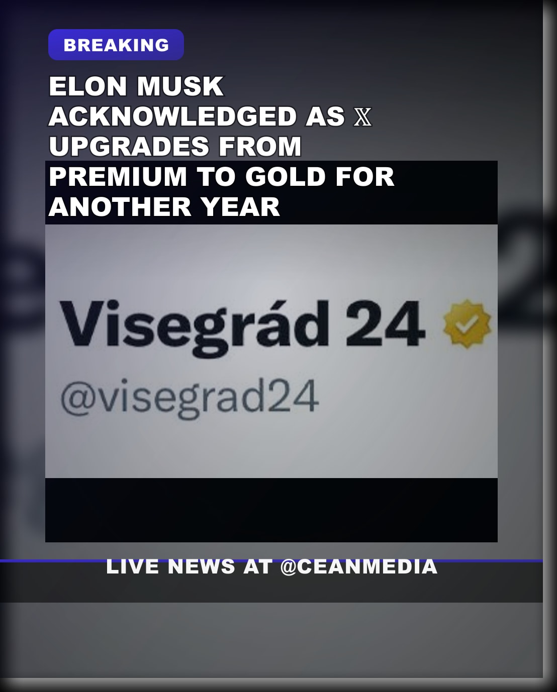 Illustrative photo for: Elon Musk free speech: We Upgrade to 𝕏 Gold in Appreciation