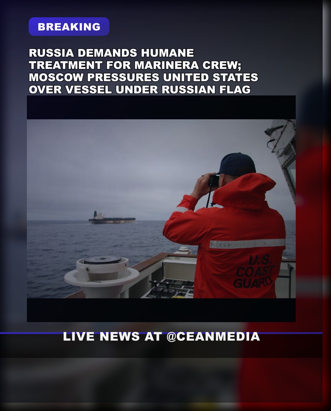 Illustrative photo for: Russia demands humane treatment for crew of Russian-flagged