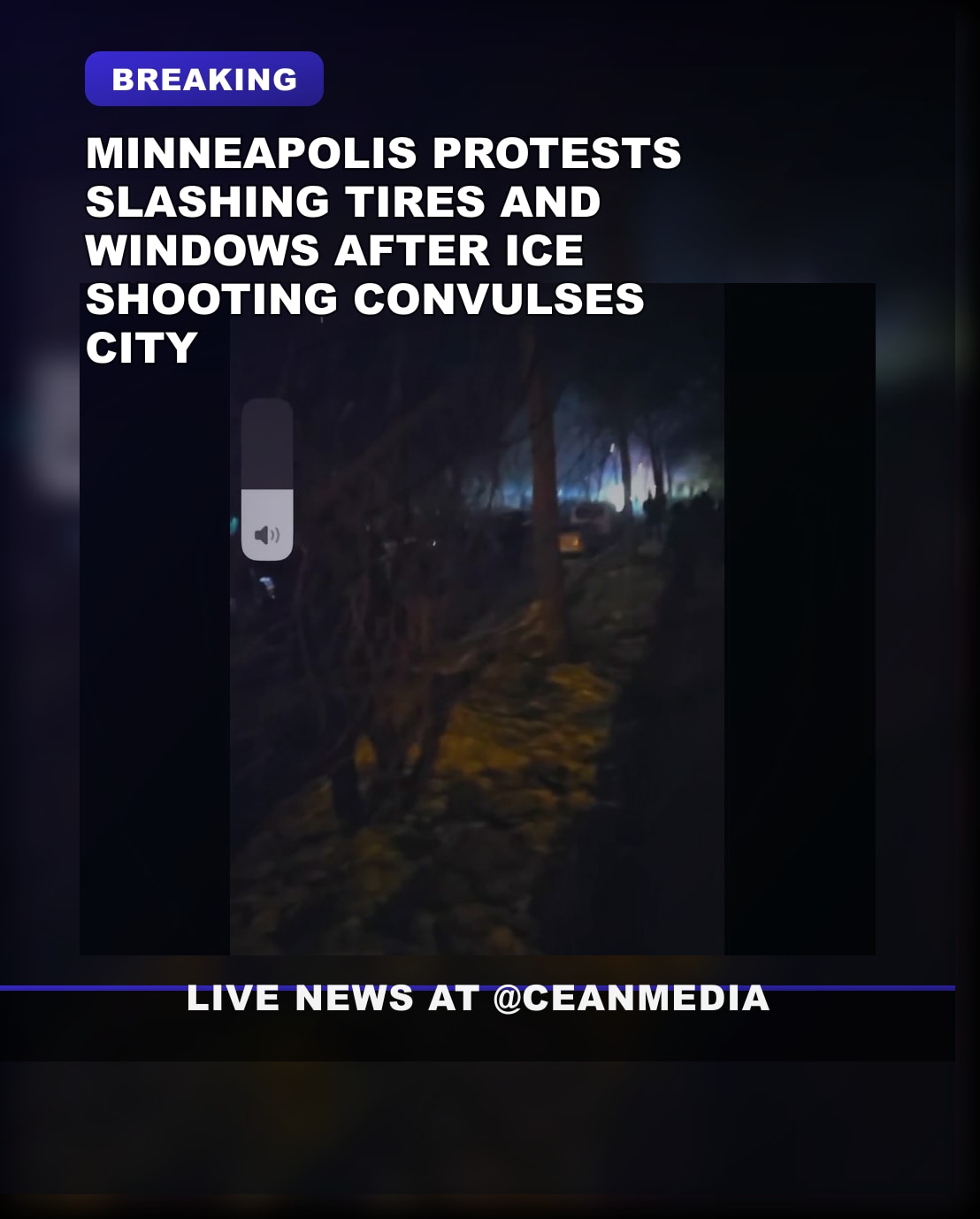 Illustrative photo for: Anti ICE protests violence erupts in Minneapolis after