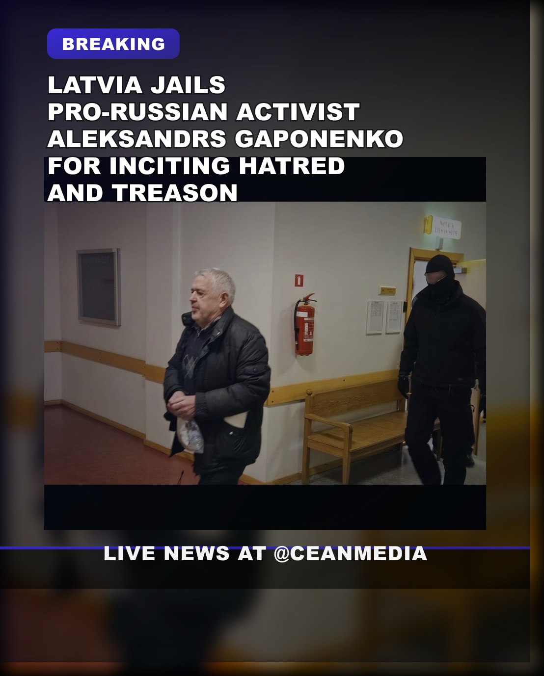 Illustrative photo for: Latvia pro Russian activist Aleksandrs Gaponenko Gets