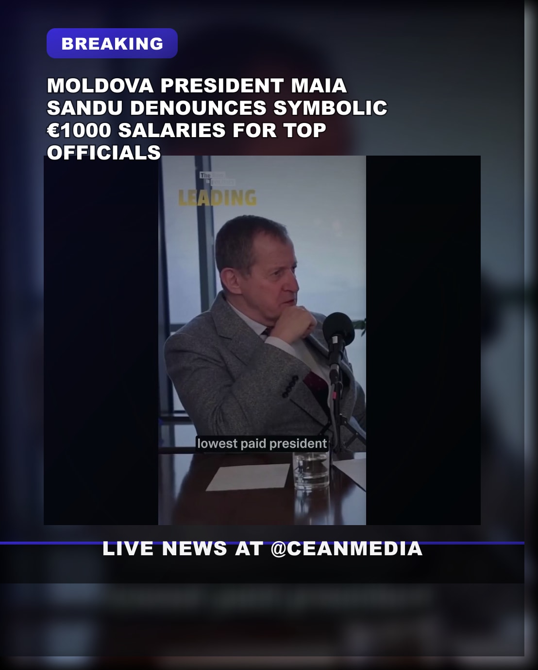 Illustrative photo for: Moldova President Salary Revealed: Maia Sandu’s €1,000