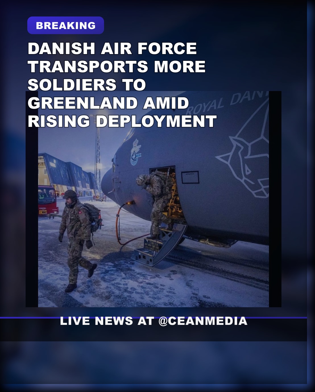 Illustrative photo for: Danish Air Force Greenland Boosts Troop Transport