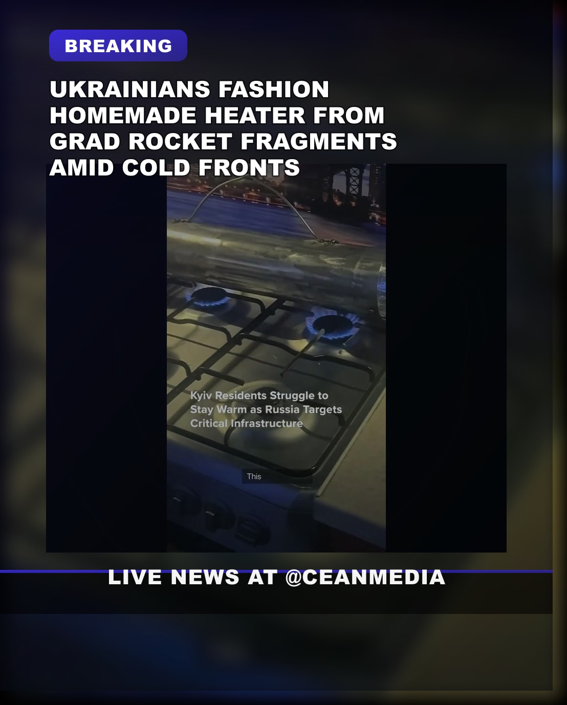 Illustrative photo for: Ukrainian makeshift heating: Civilians Build Fires from