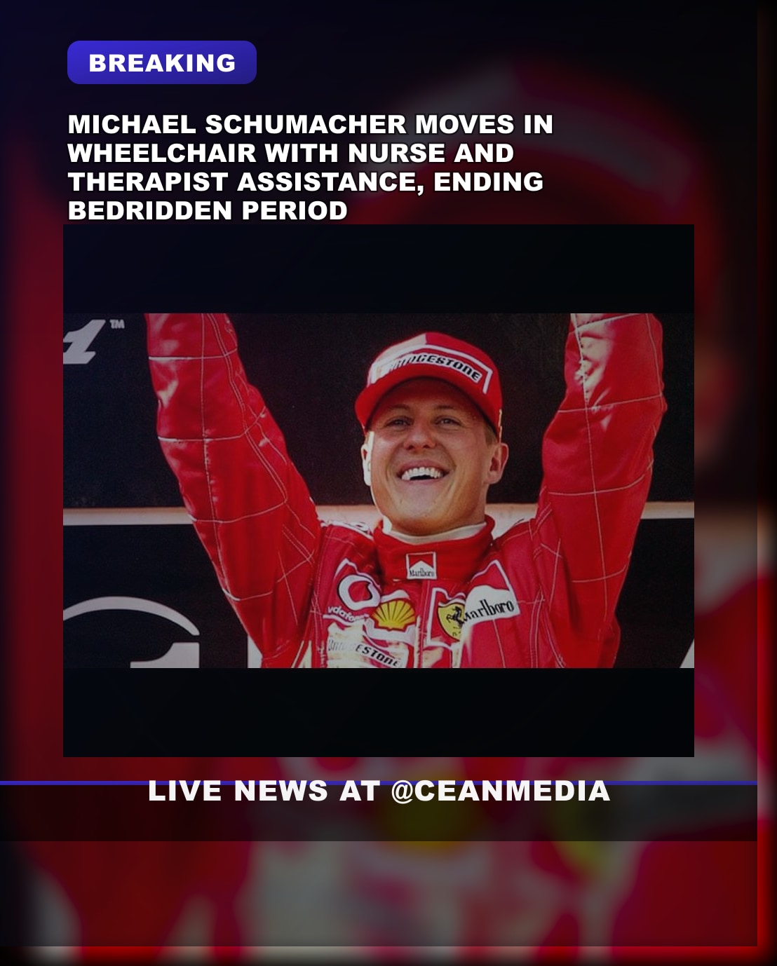Illustrative photo for: Michael Schumacher wheelchair mobility improves with
