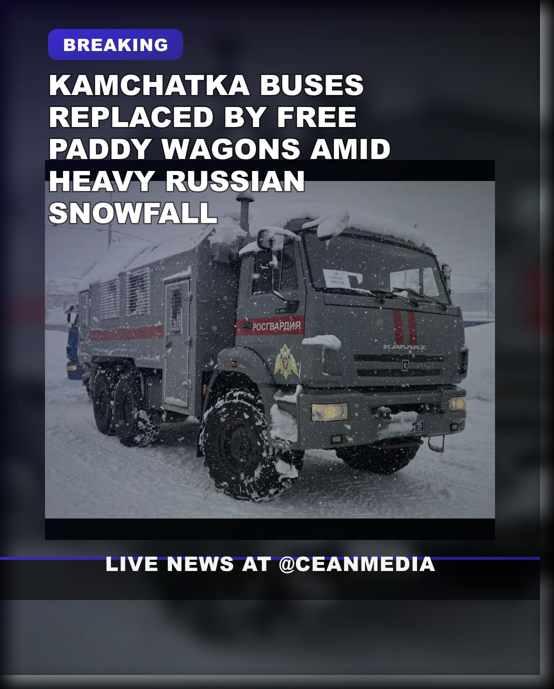 Illustrative photo for: Russia snow bus replacement: Kamchatka swaps city buses for