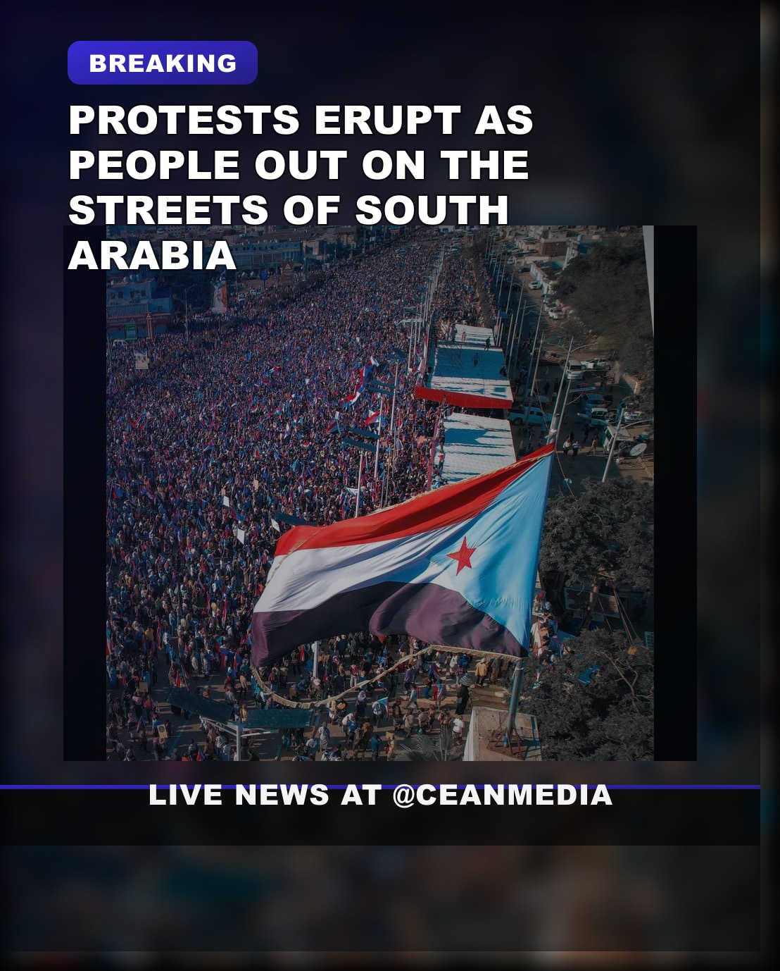 Illustrative photo for: South Arabia Protests Draw Large Crowds in Street Rally