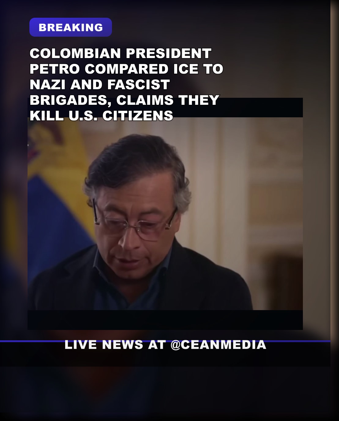 Illustrative photo for: Gustavo Petro ICE comparison: Colombian President