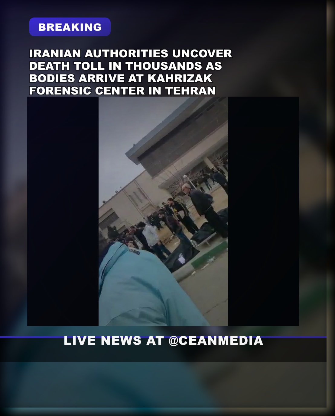 Illustrative photo for: Iran protest death toll rises as new footage shows over 100