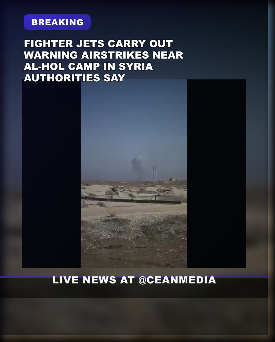 Illustrative photo for: International Coalition Conducts Warning Airstrikes Against