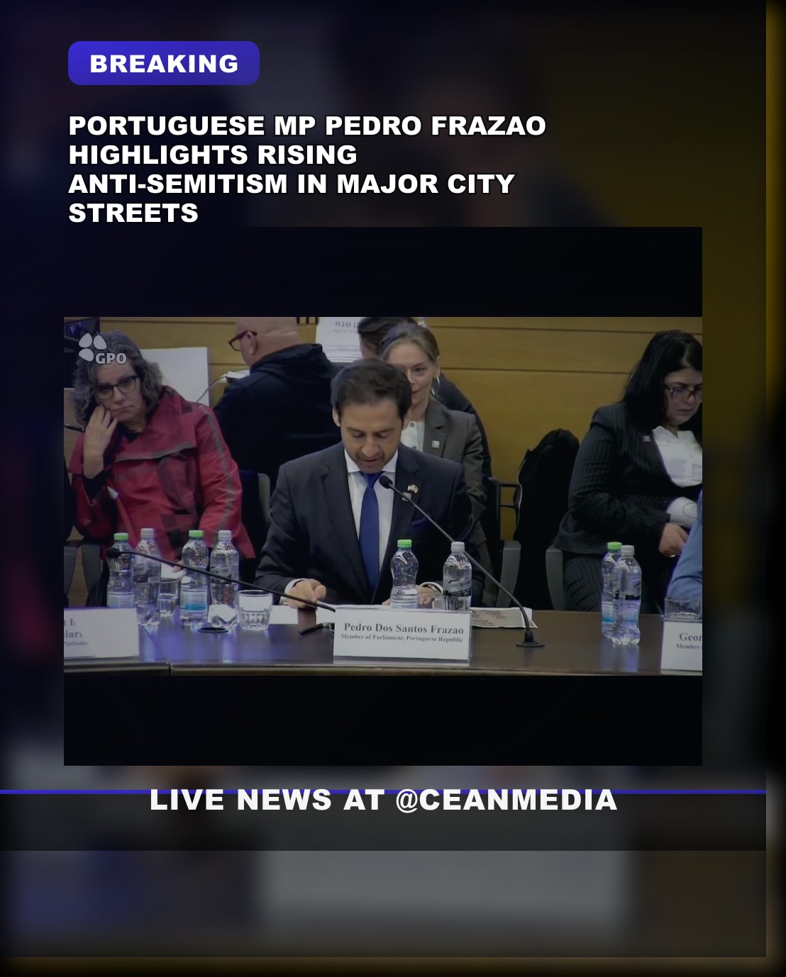 Illustrative photo for: Portuguese anti-Semitism rise: MP Pedro Frazao Highlights