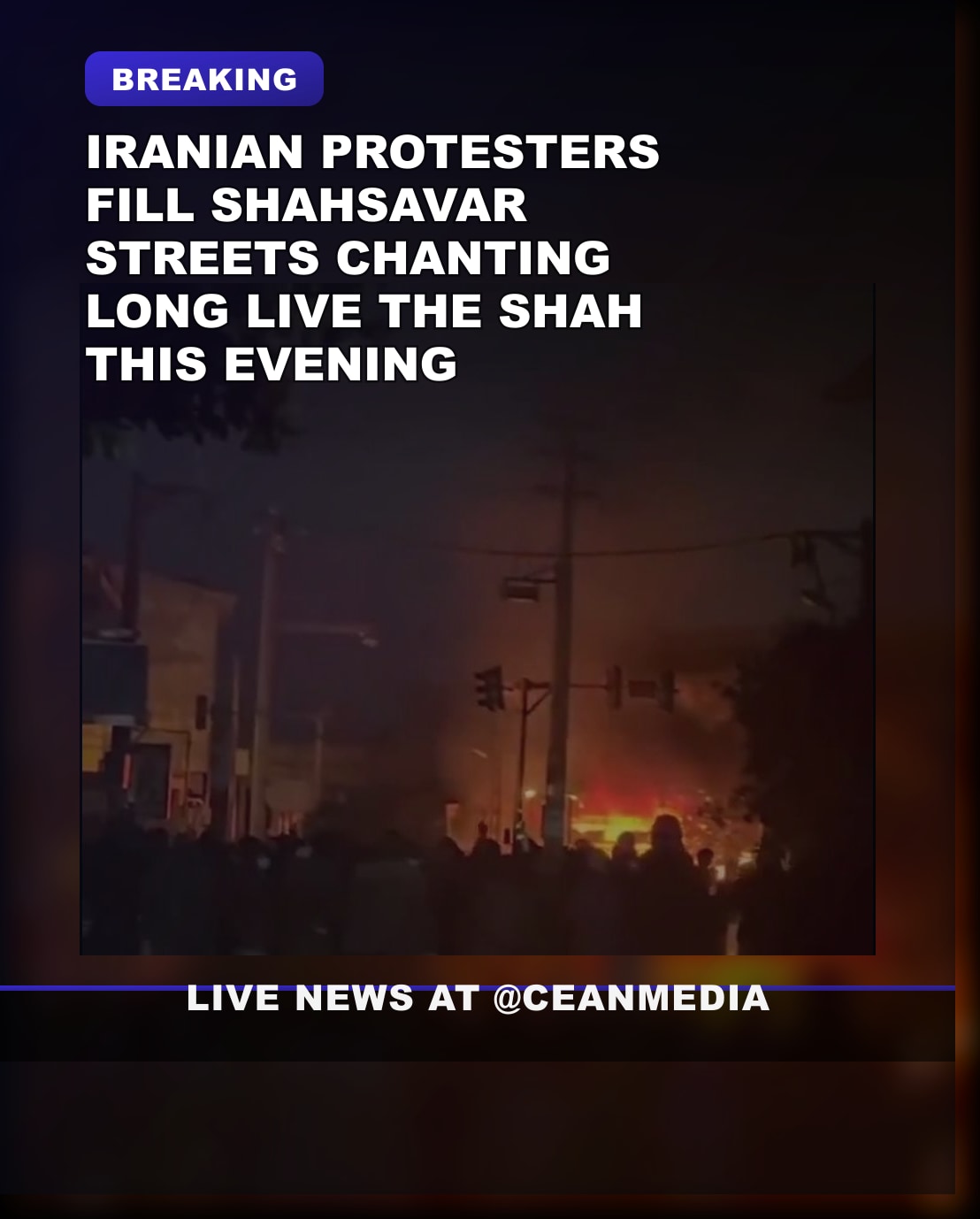 Illustrative photo for: Iranian anti regime protests surge in Shahsavar with chants