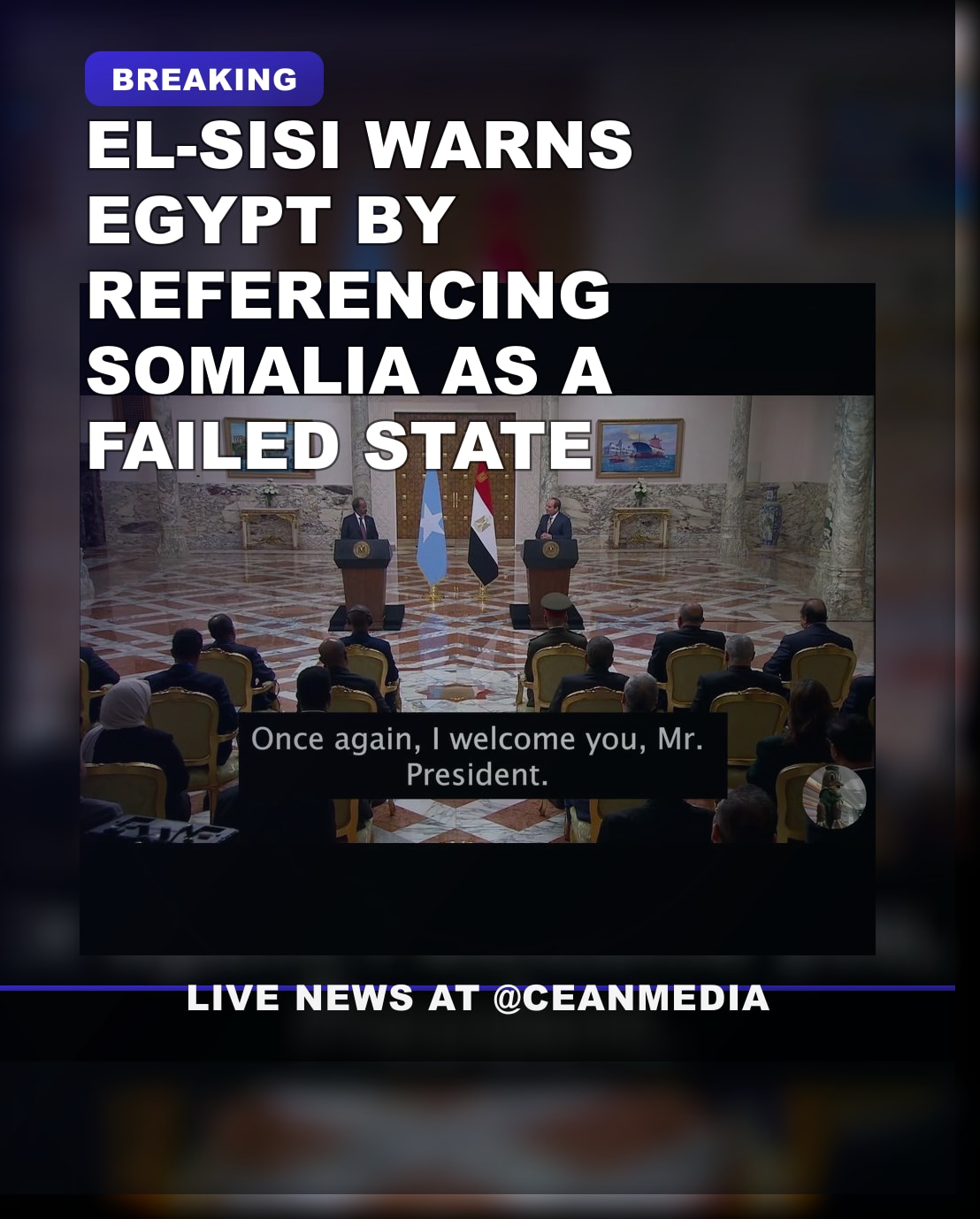 Illustrative photo for: Egypt Warns About Somalia as a Failed State Risk
