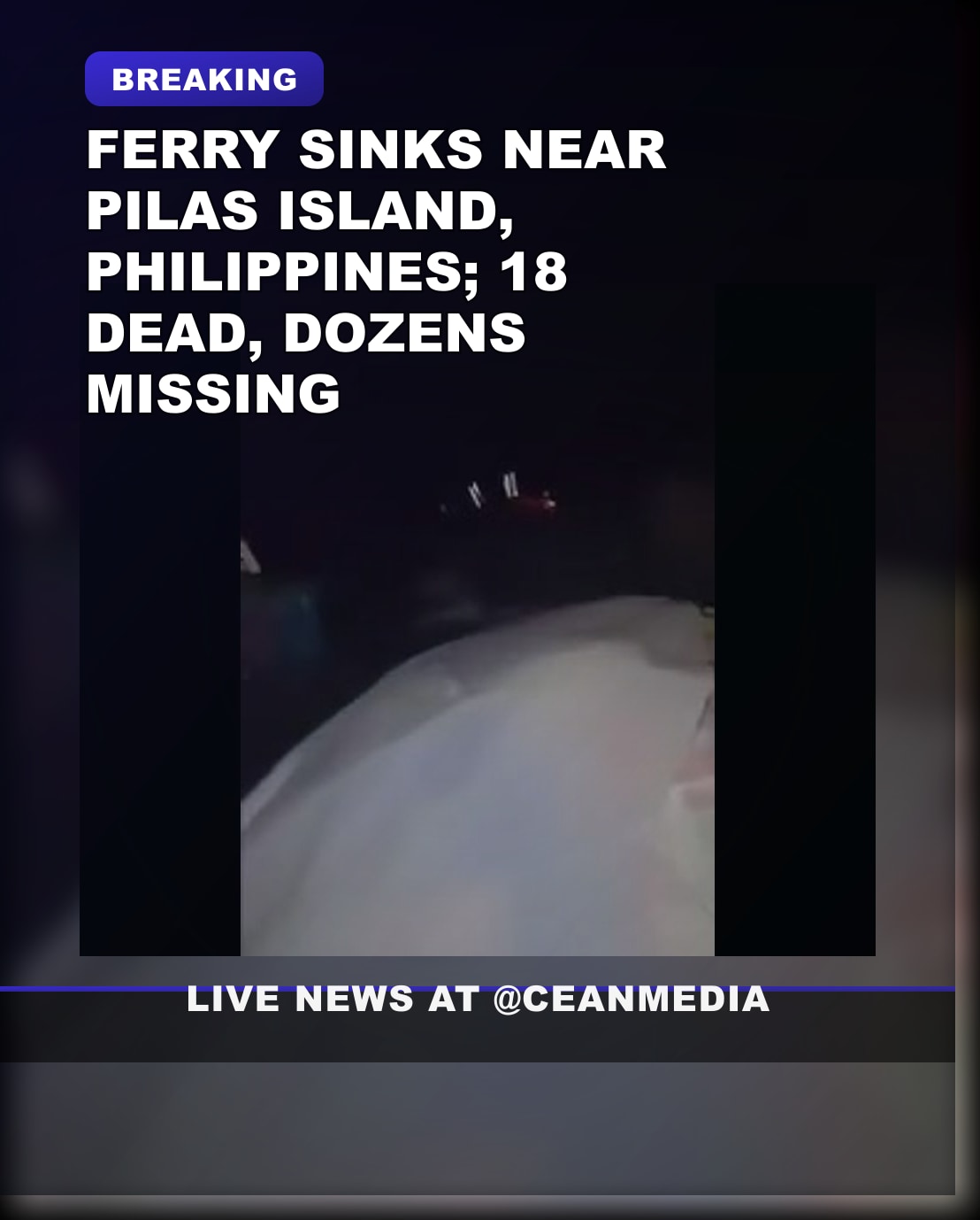 Illustrative photo for: Ferry Sinking Philippines: 18 Dead, Dozens Missing Near