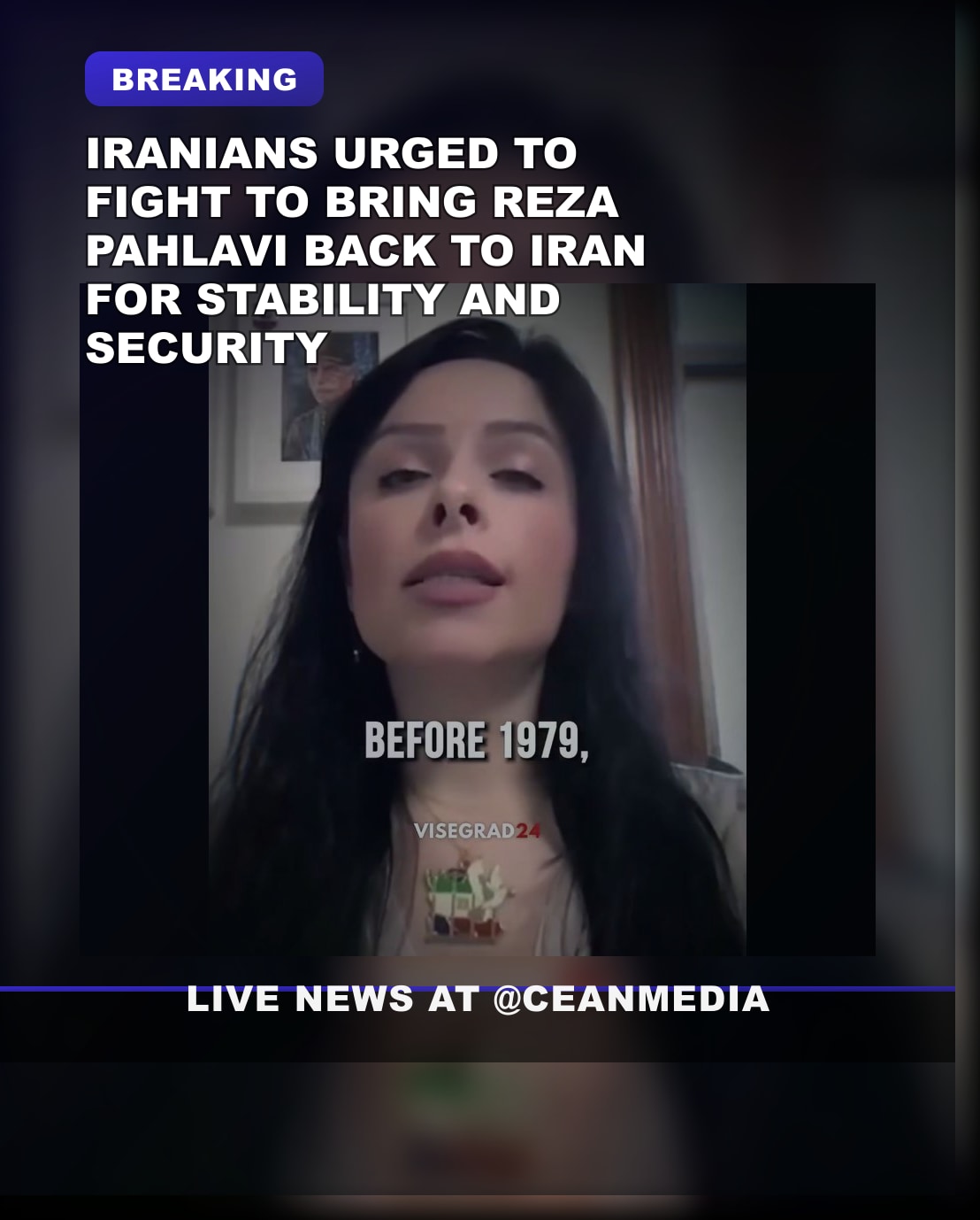 Illustrative photo for: Iranians Urged to Continue Campaign for Reza Pahlavi Iran's