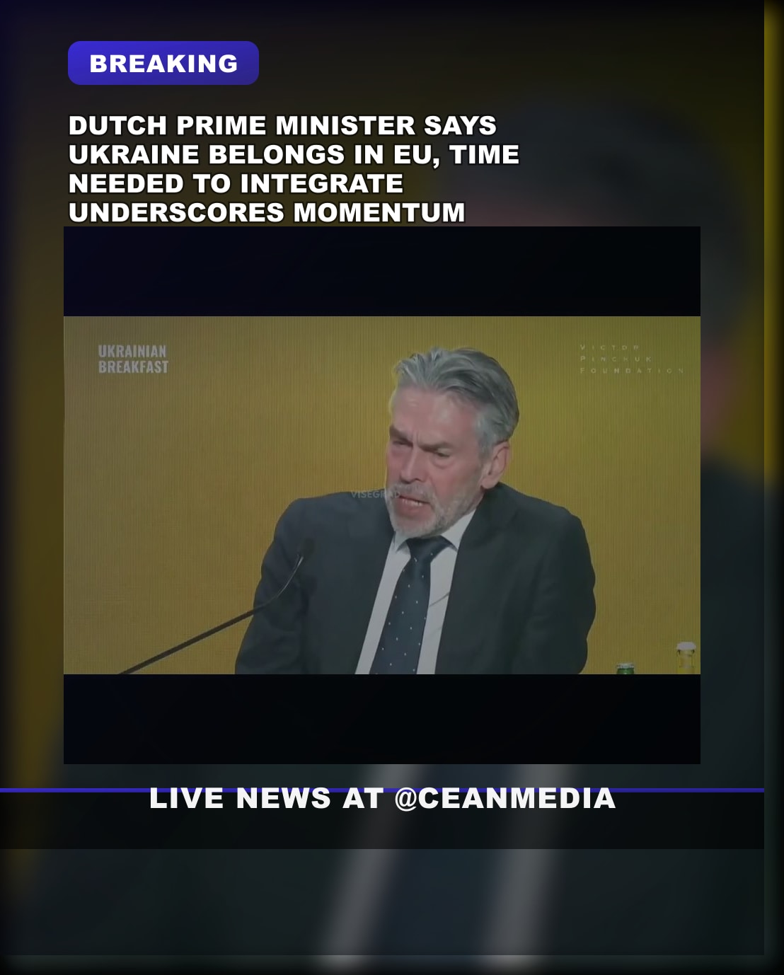 Illustrative photo for: Netherlands Prime Minister Ukraine European Union: