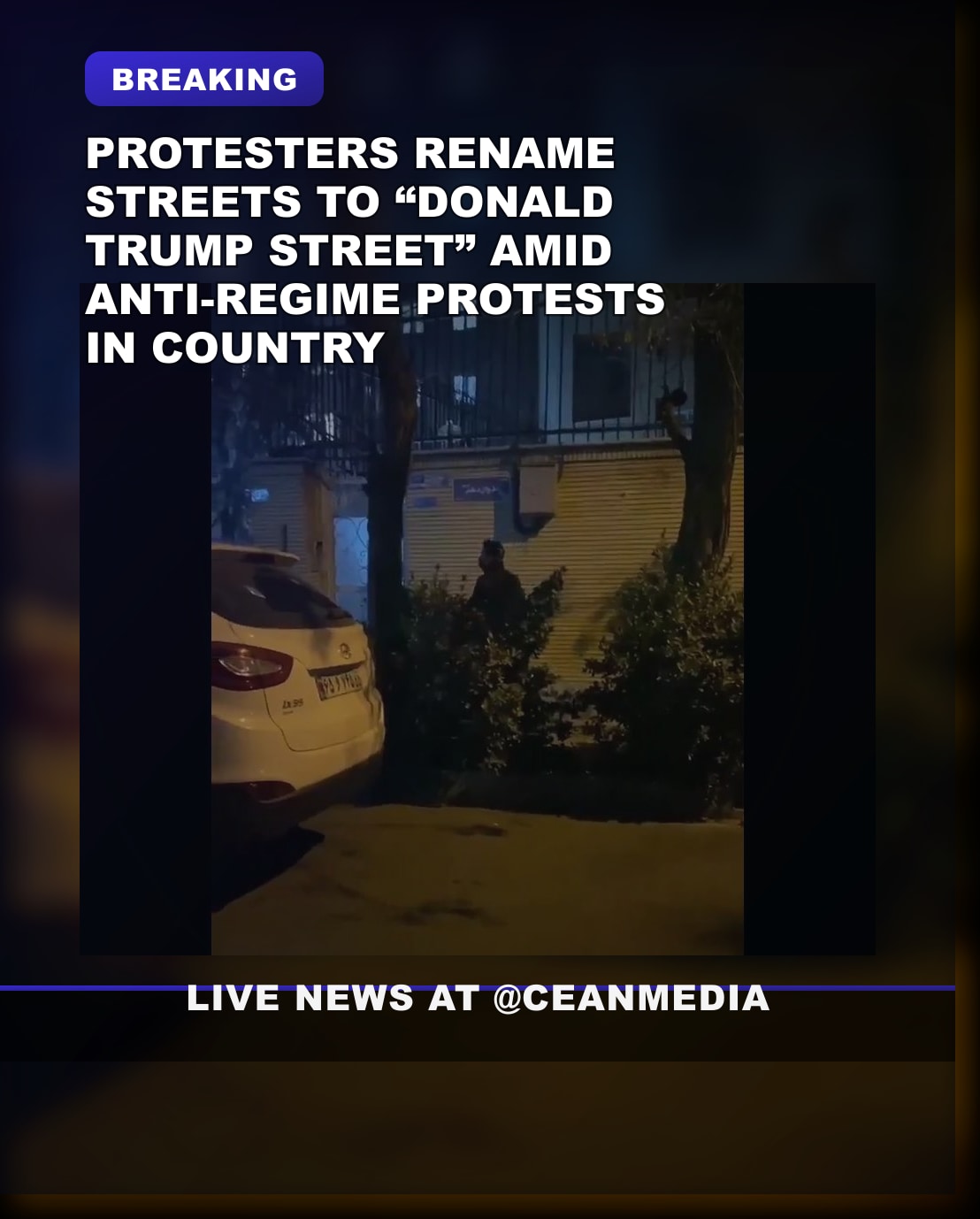 Illustrative photo for: Anti Regime Protesters Renaming Streets Amid Ongoing