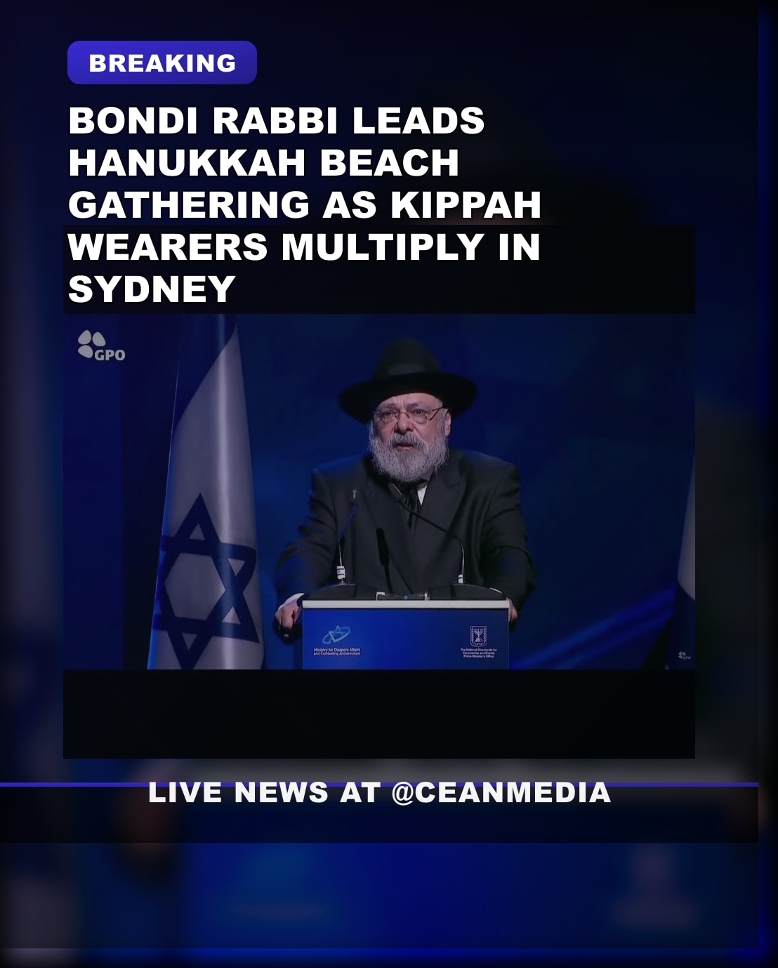 Illustrative photo for: Sydney Hanukkah beach celebration: Rabbi Ulman's