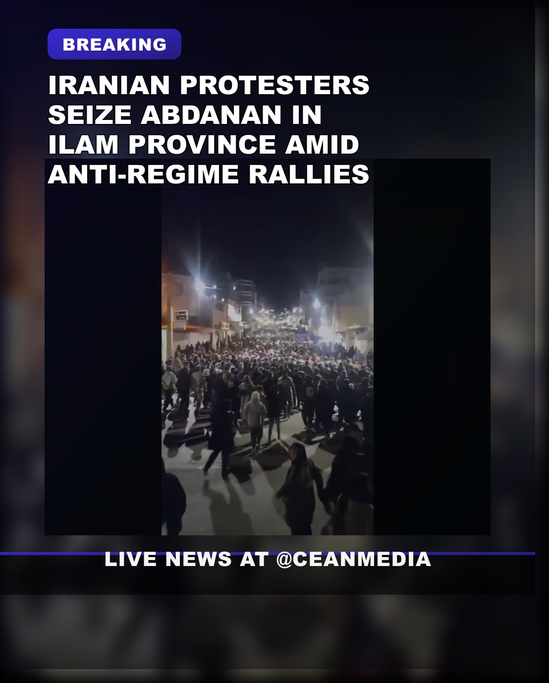 Illustrative photo for: Iranian Anti-Regime Protests Reach Abdanan in Ilam Province