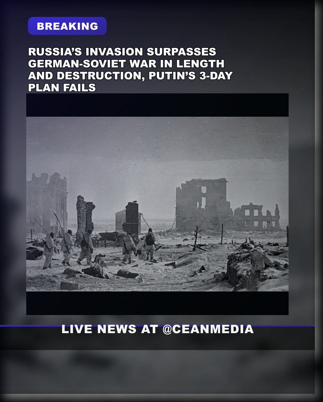 Illustrative photo for: Russia invasion duration comparison: From brief campaign to