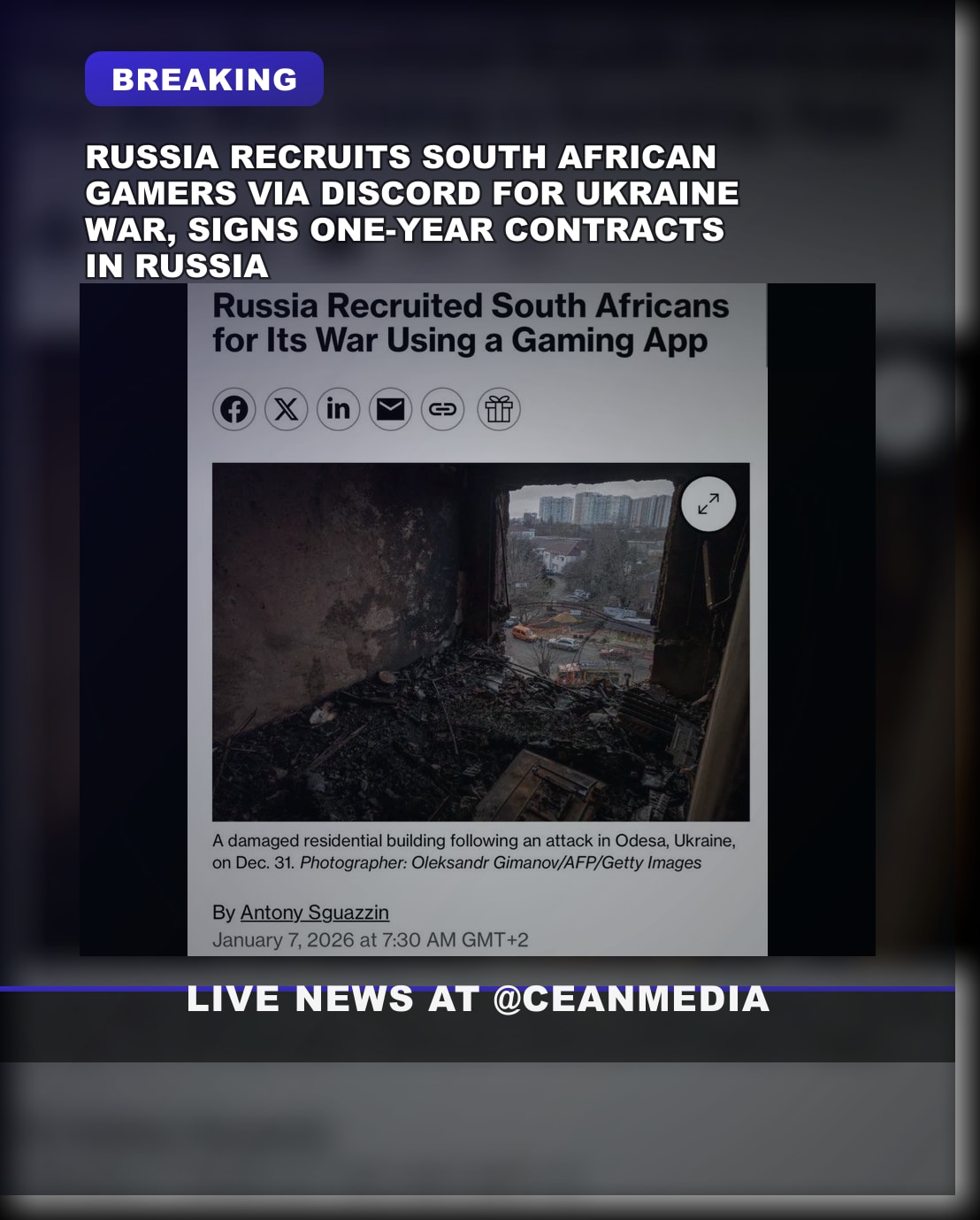 Illustrative photo for: Russia South Africa recruitment: Gamers Targeted via