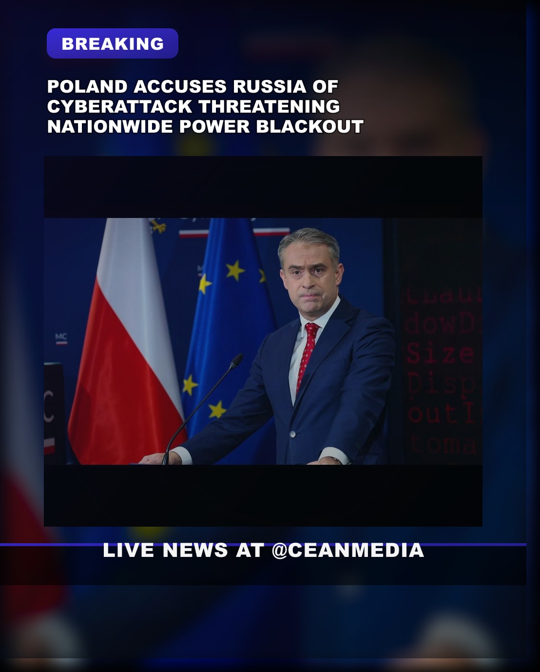 Illustrative photo for: Poland Accuses Russia of Cyberattack That Nearly Caused