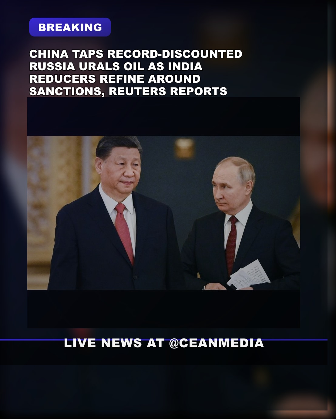 Illustrative photo for: China Russia oil imports Hit Record Levels Amid Shifting