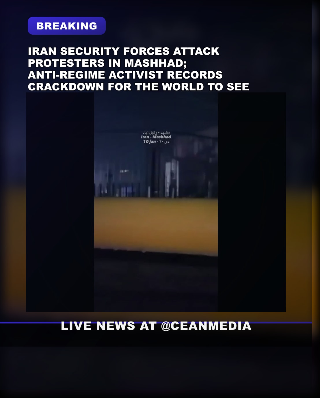 Illustrative photo for: Iran anti regime protest: Protesters confront security