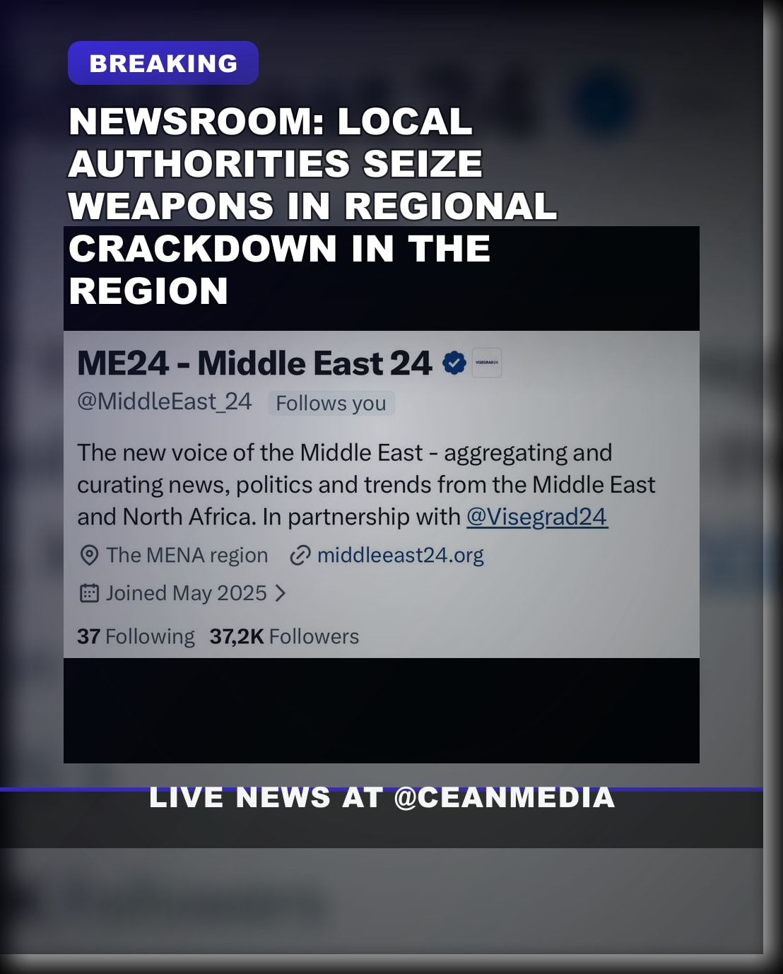 Illustrative photo for: Follow MiddleEast 24 for the Latest On-the-Ground Middle