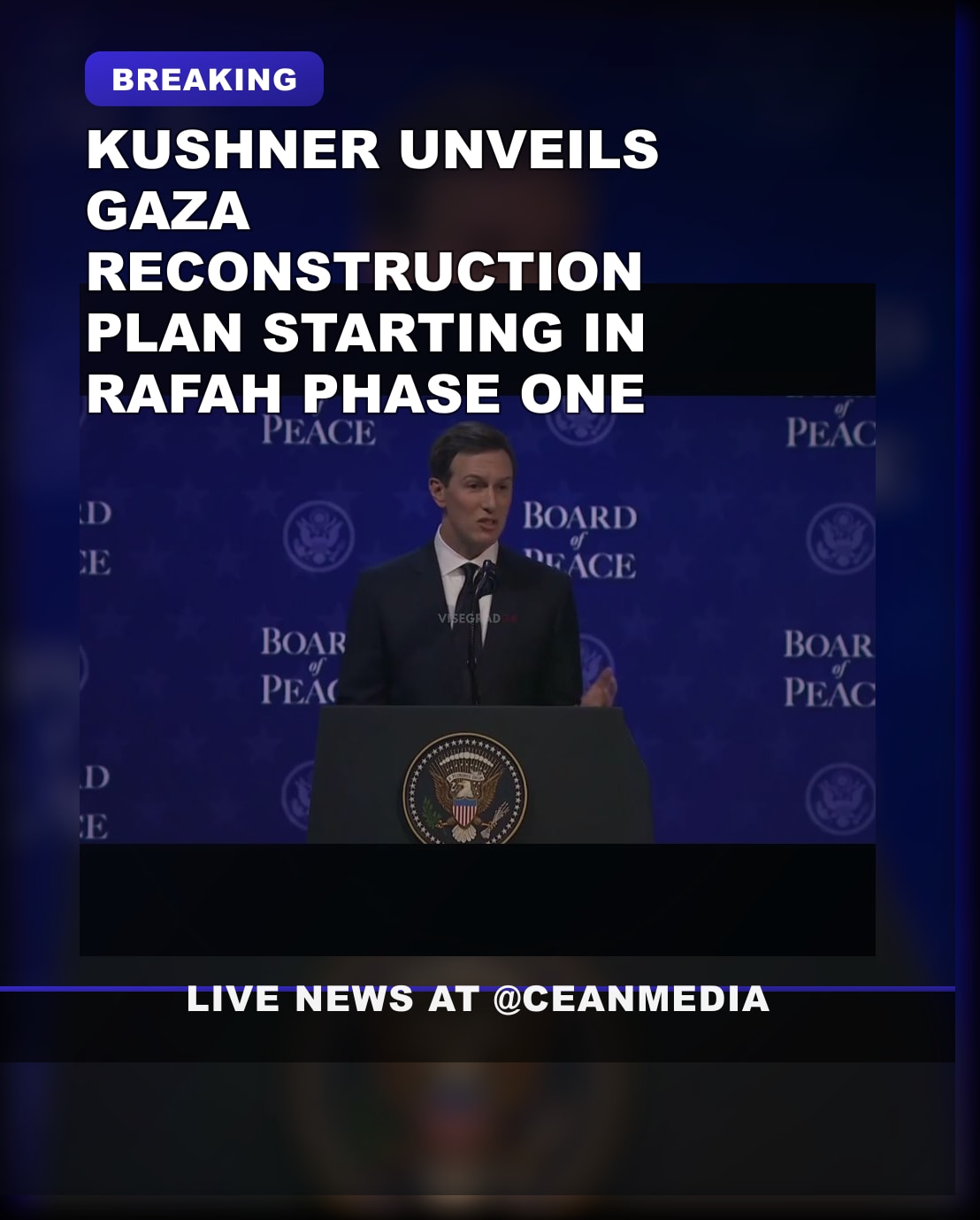 Illustrative photo for: Kushner Unveils Gaza Reconstruction Master Plan Starting