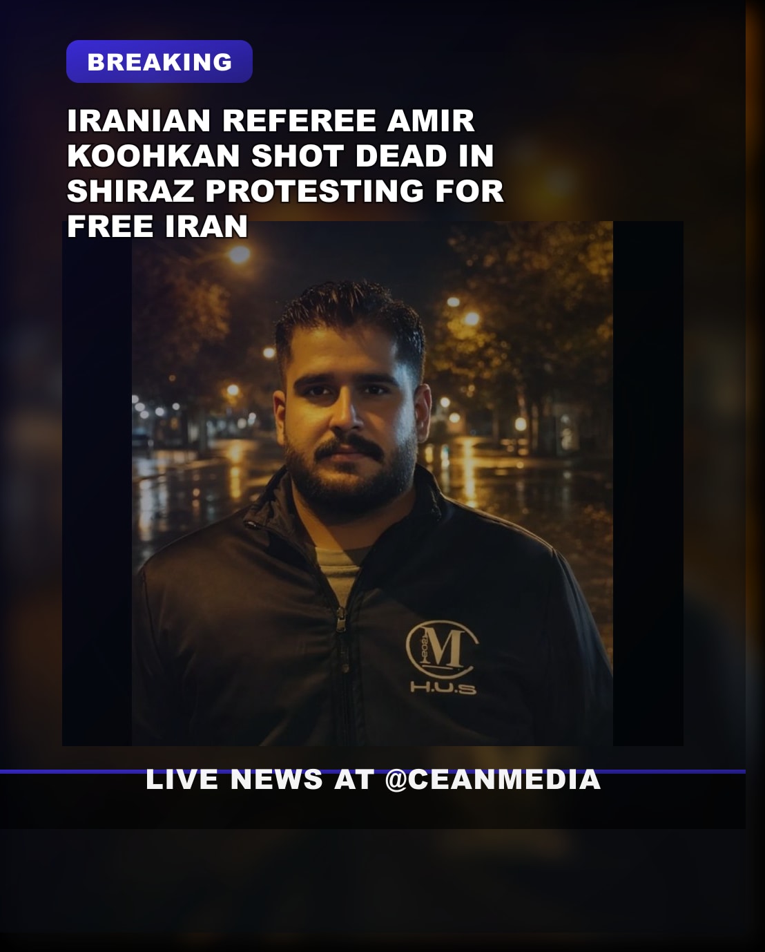 Illustrative photo for: Iranian Football Referee Amir Koohkan Shot Dead in Shiraz