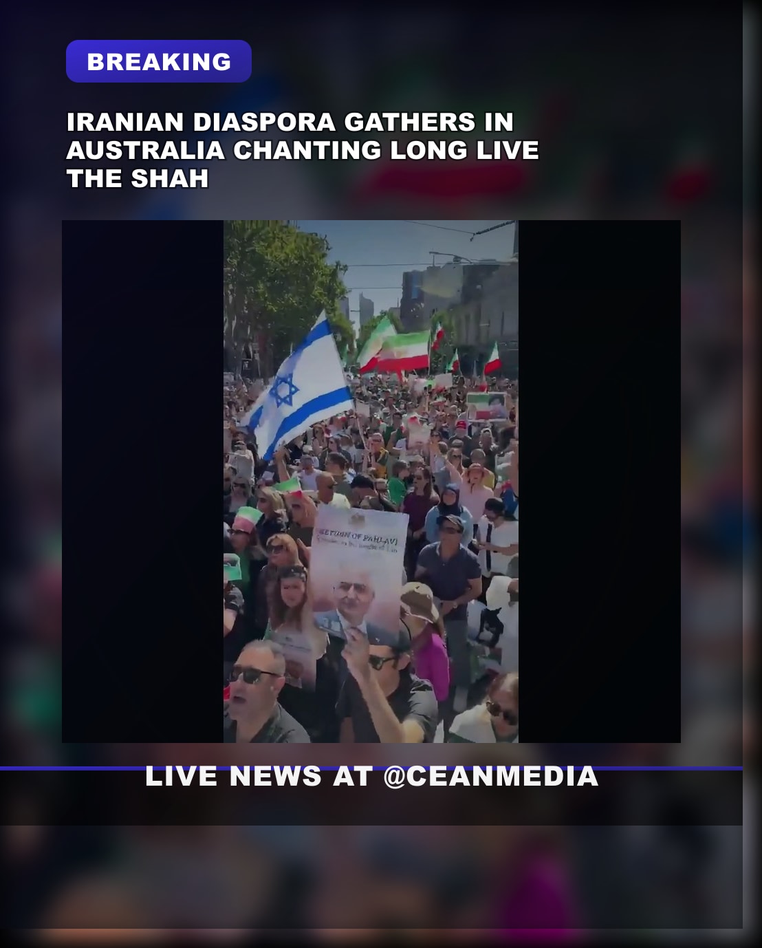 Illustrative photo for: Iranians in Australia Chant During Rally for Shah