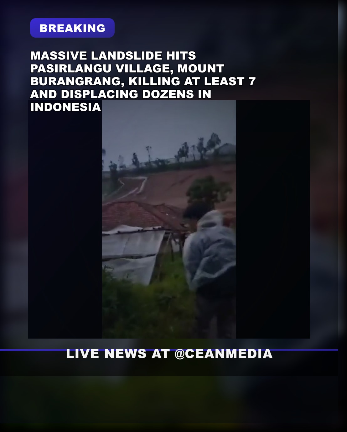 Illustrative photo for: Indonesia landslide disaster: 7 dead, dozens missing in