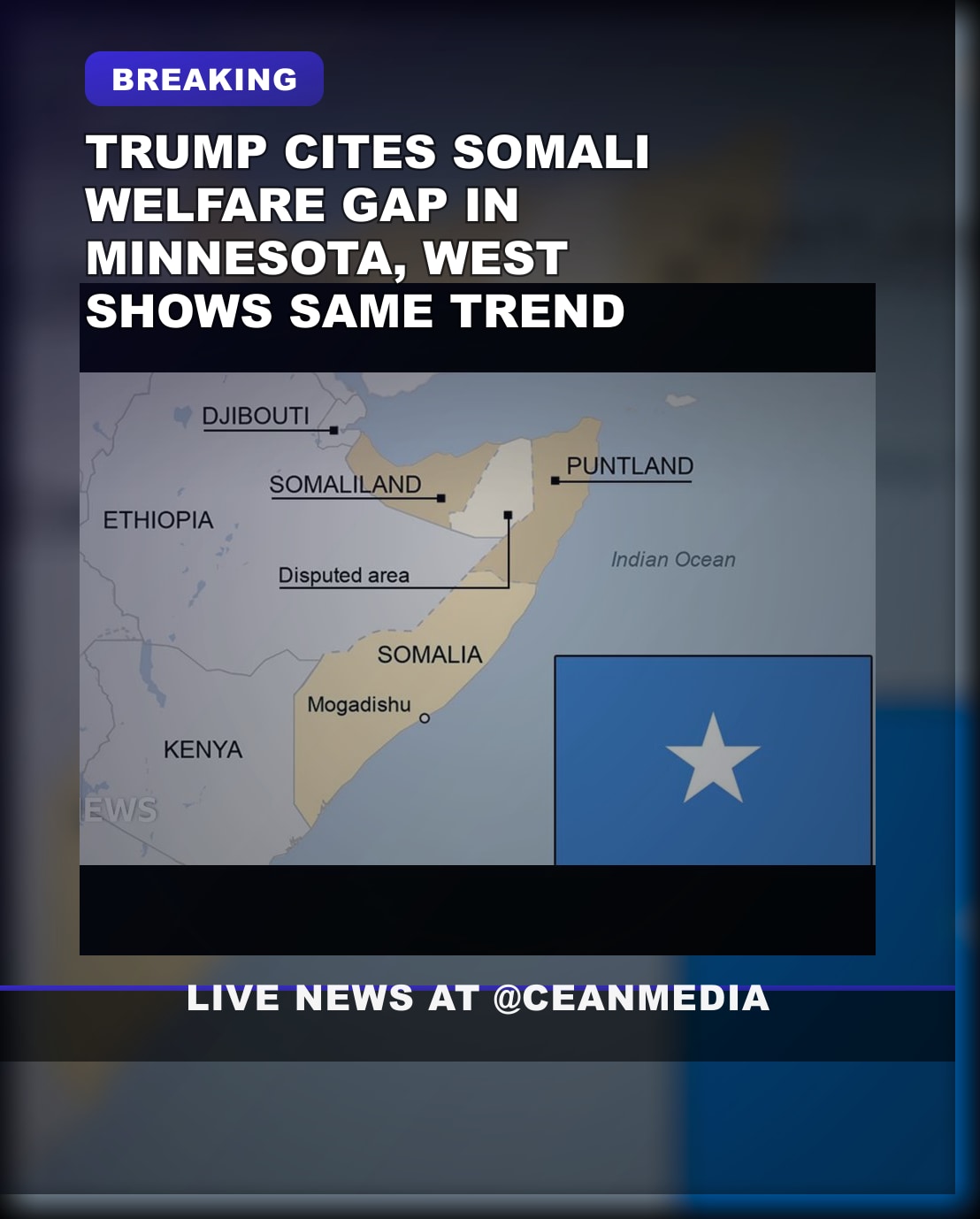 Illustrative photo for: Somali welfare statistics example: Trump highlights high