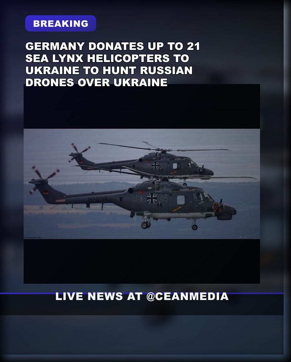 Illustrative photo for: Germany helicopter donation Ukraine: Up to 21 Westland Sea