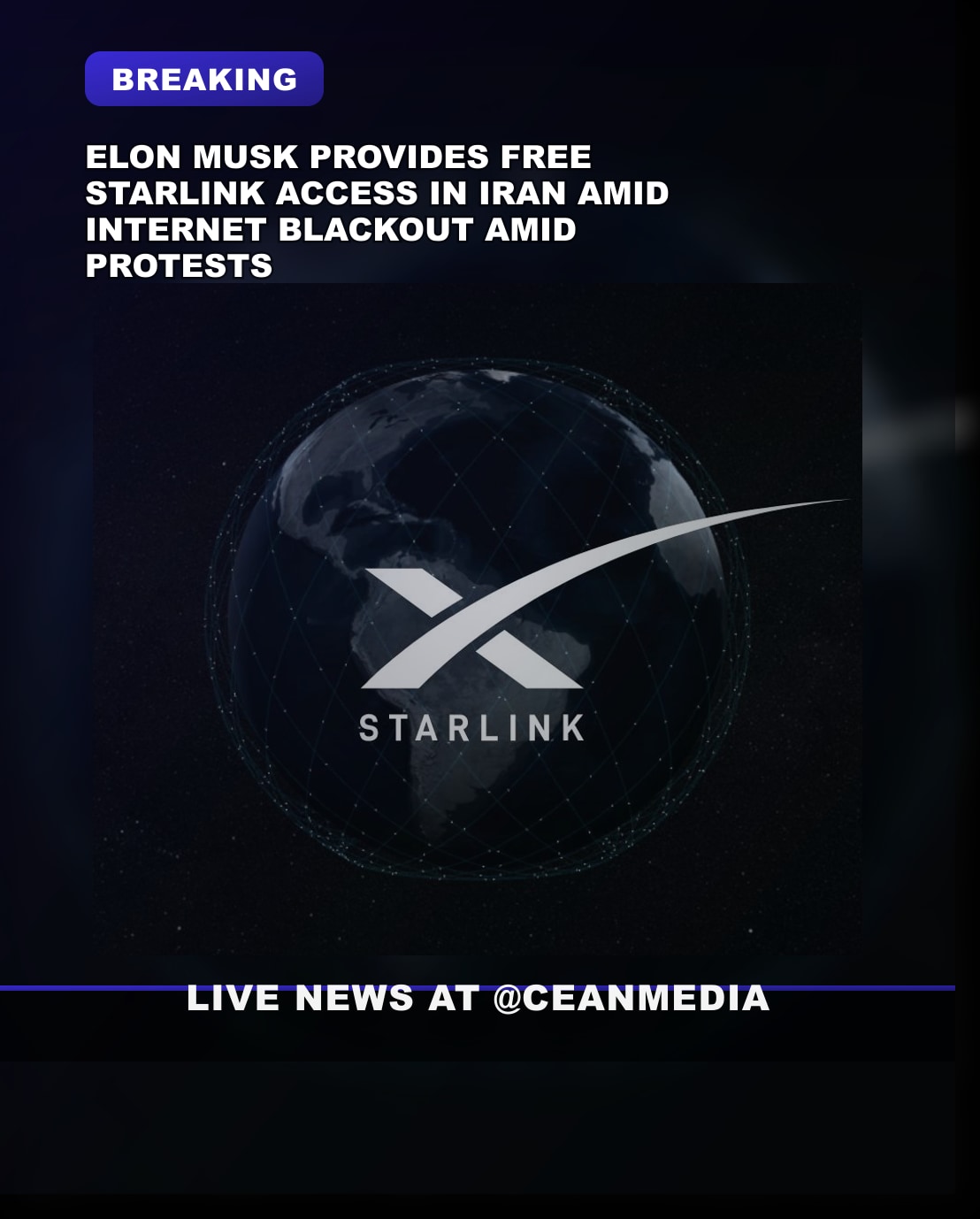 Illustrative photo for: Elon Musk Starlink Iran: Alleged Free Internet During