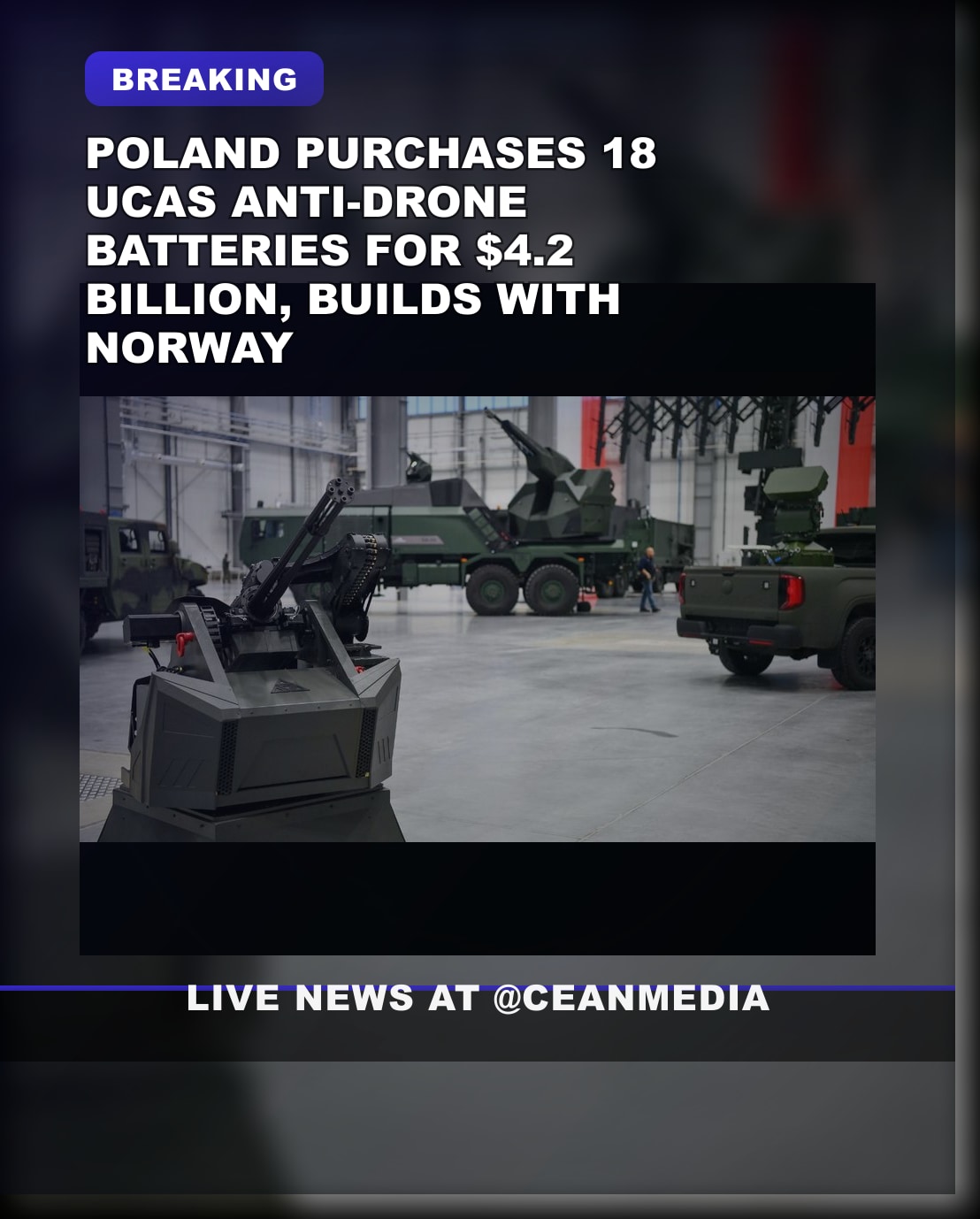 Illustrative photo for: Poland anti drone defense: $4.2B UCAS System with 18