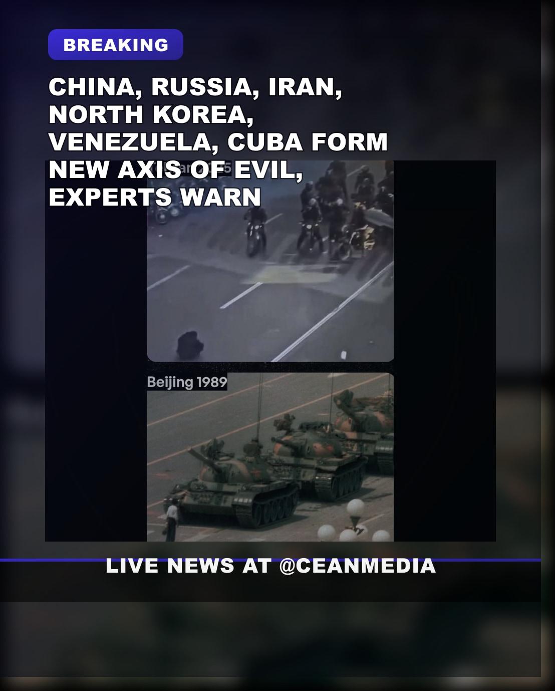 Illustrative photo for: China Russia Iran North Korea Form New "Axis of Evil"
