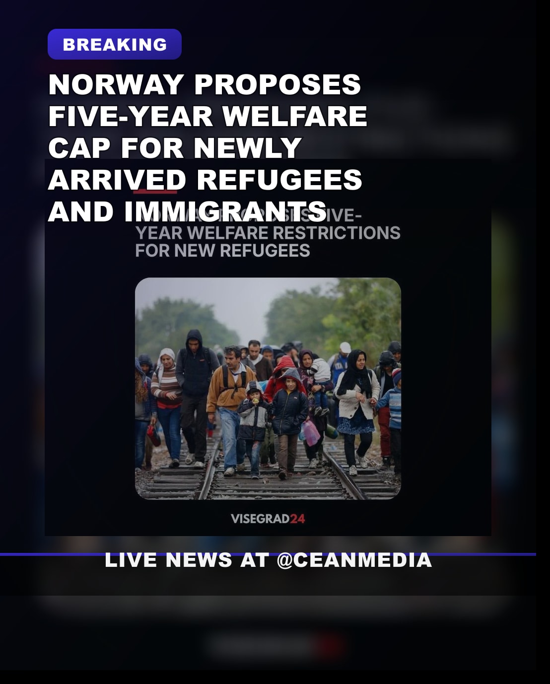Illustrative photo for: Norwegian Government Proposes Refugee Welfare Benefit