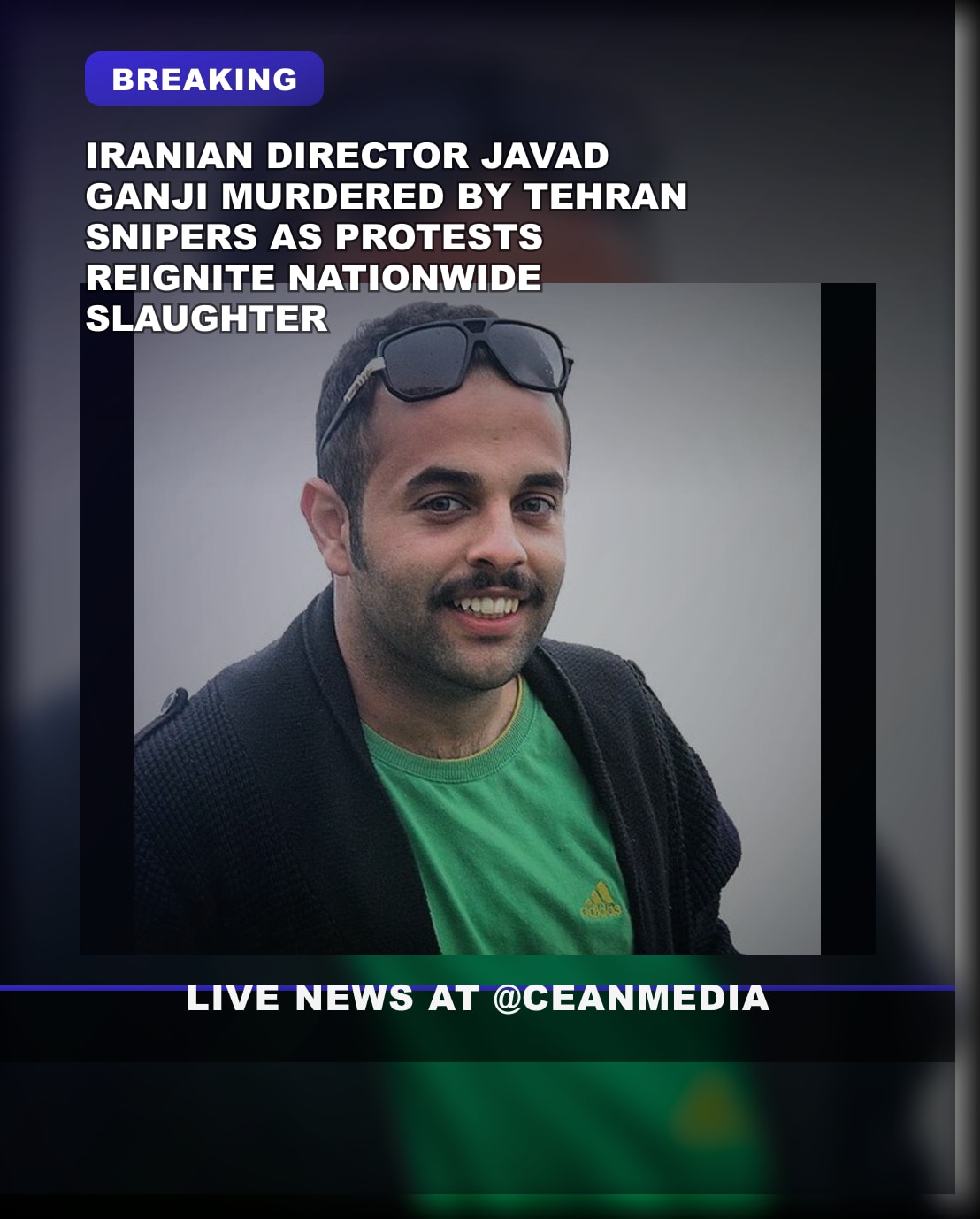 Illustrative photo for: Iranian filmmaker Javad Ganji shot by regime snipers in