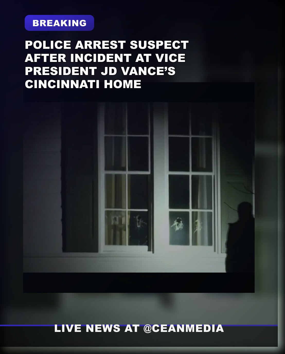 Illustrative photo for: Police arrest JD Vance suspect after break-in at Cincinnati