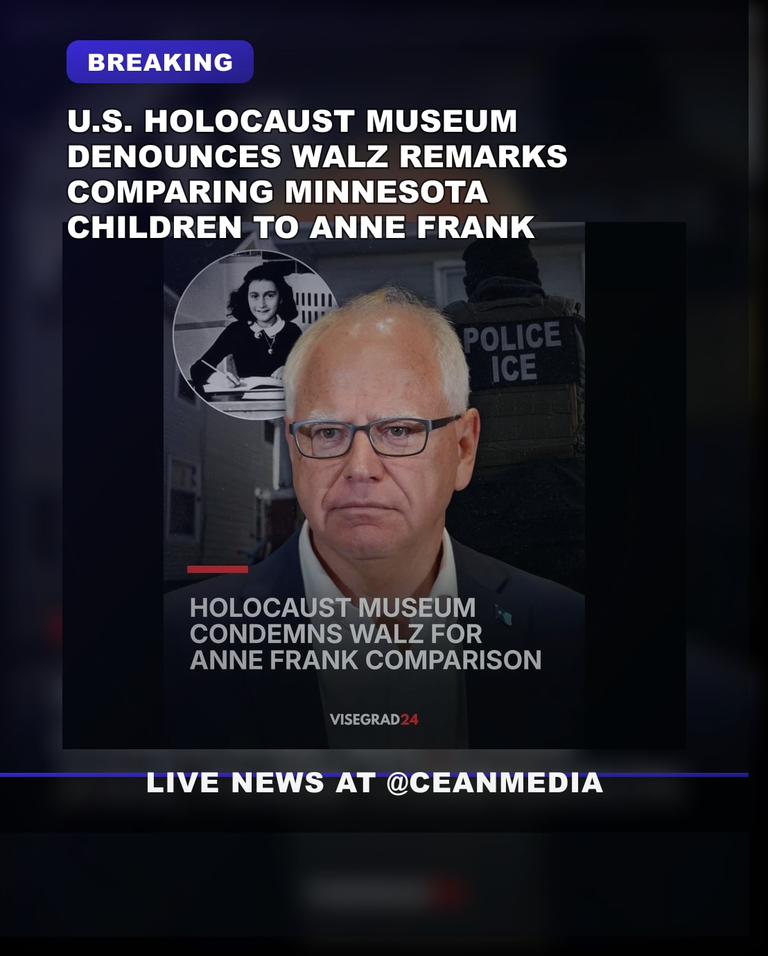 Illustrative photo for: U.S. Holocaust Museum Condemns Minnesota ICE Children Anne
