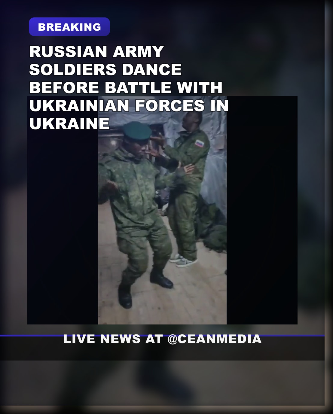 Illustrative photo for: Russian soldiers dancing before deployment for battle