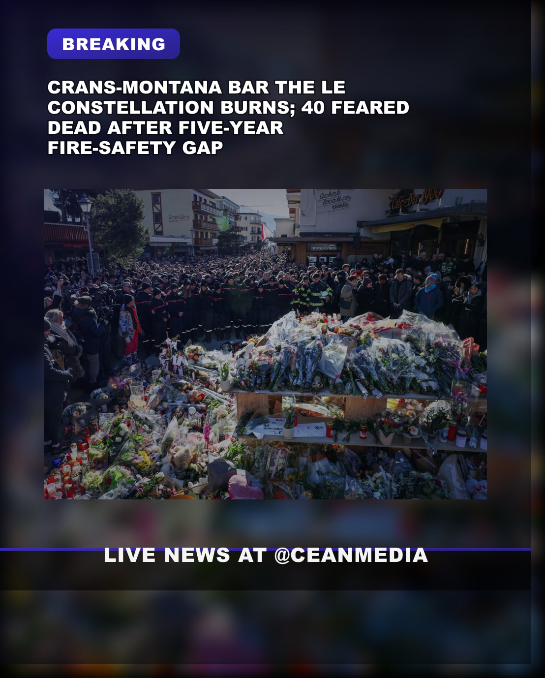 Illustrative photo for: Crans Montana bar fire: Le Constellation uninspected for