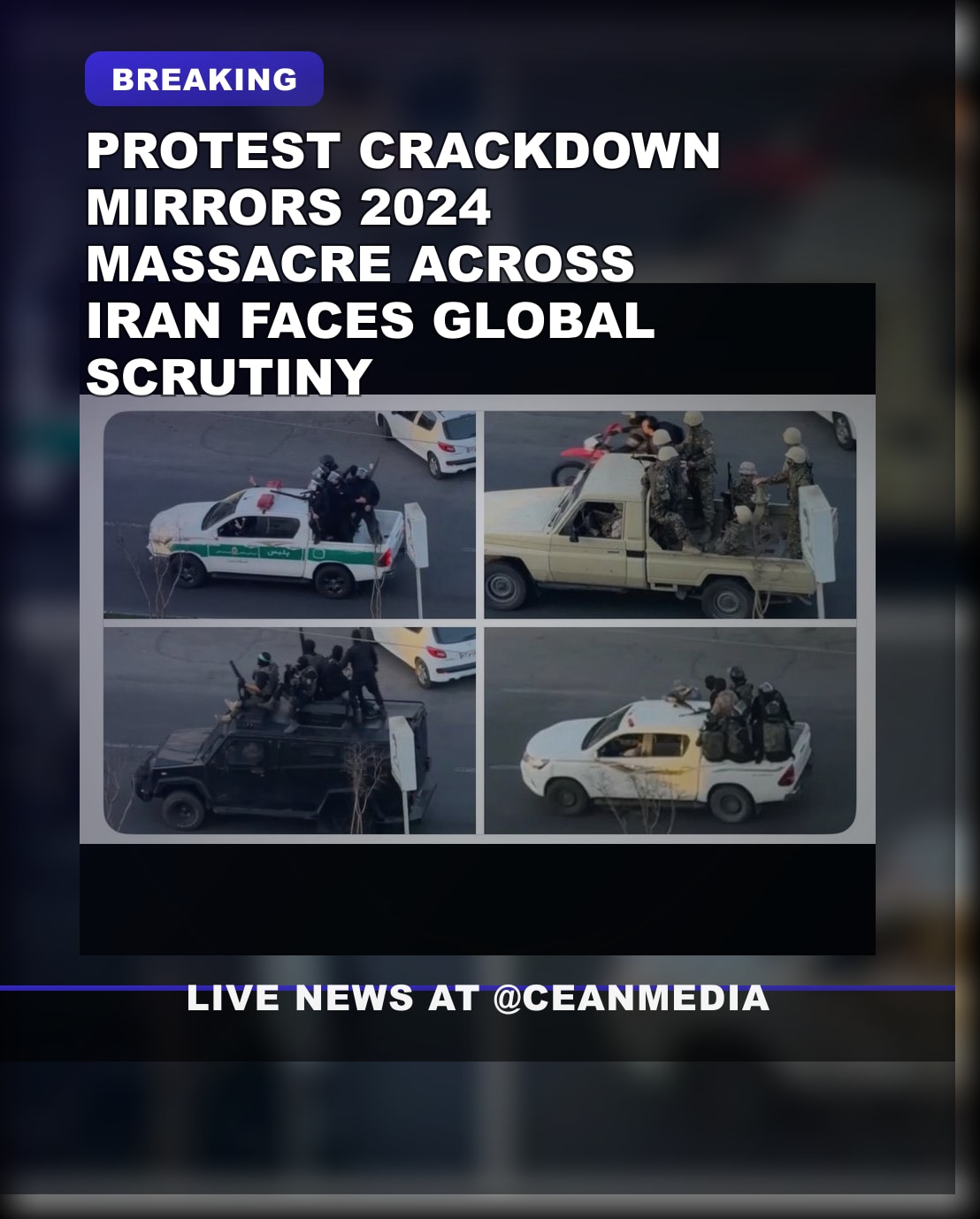 Illustrative photo for: Iranian protests massacre similarity raises concerns over