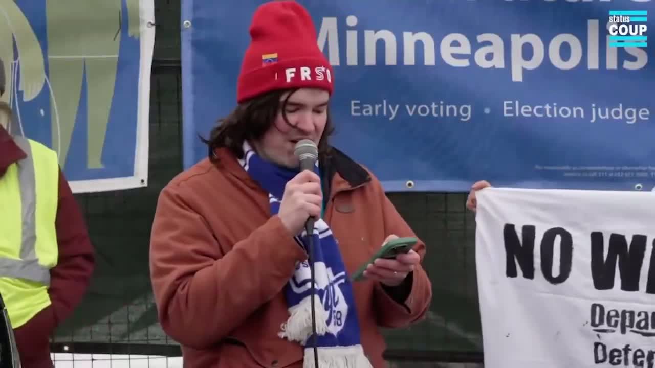 Illustrative photo for: American leftist protesters Venezuela praise Chavez and