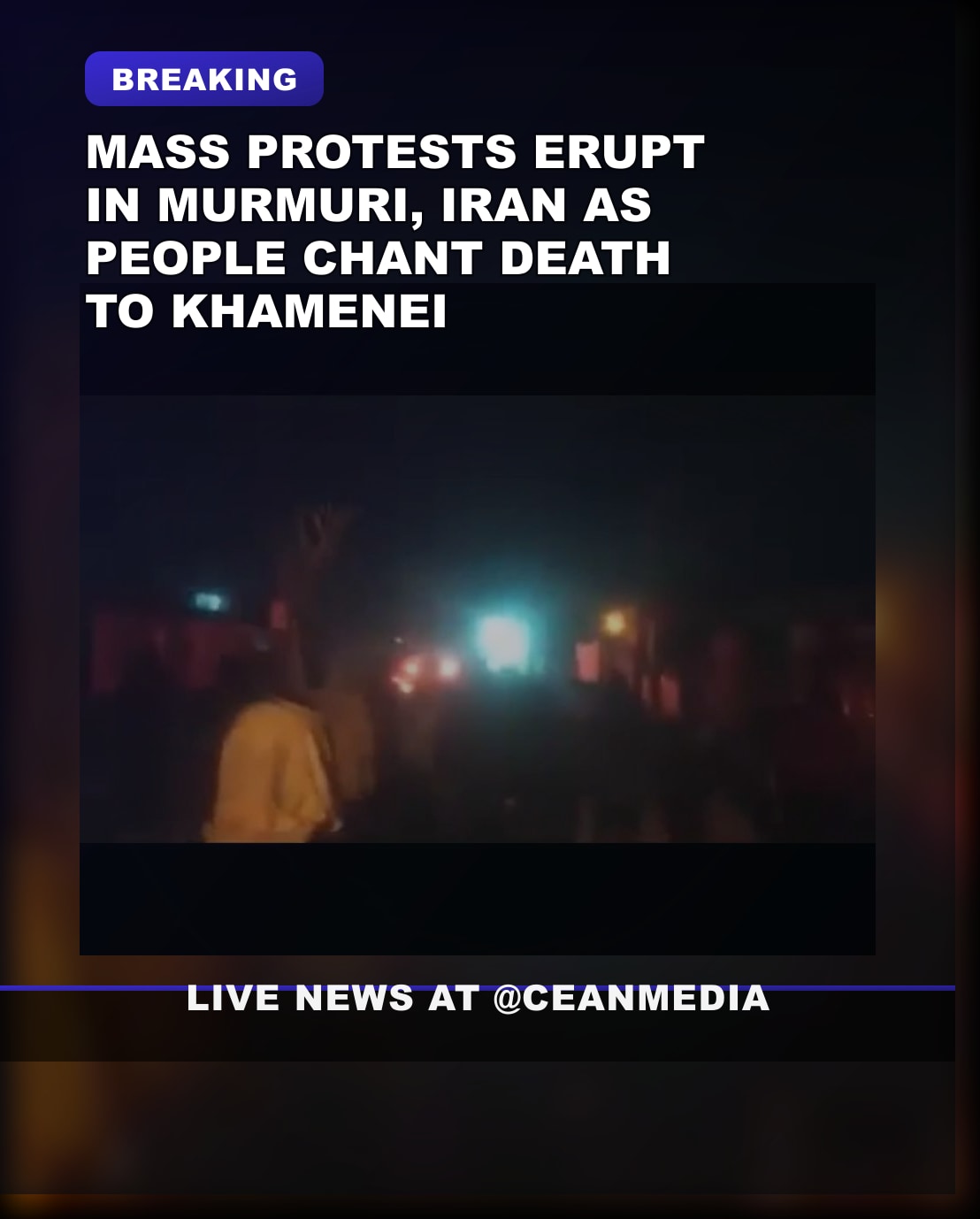 Illustrative photo for: Mass Protests Iran Murmuri Surge as Demonstrators Chant