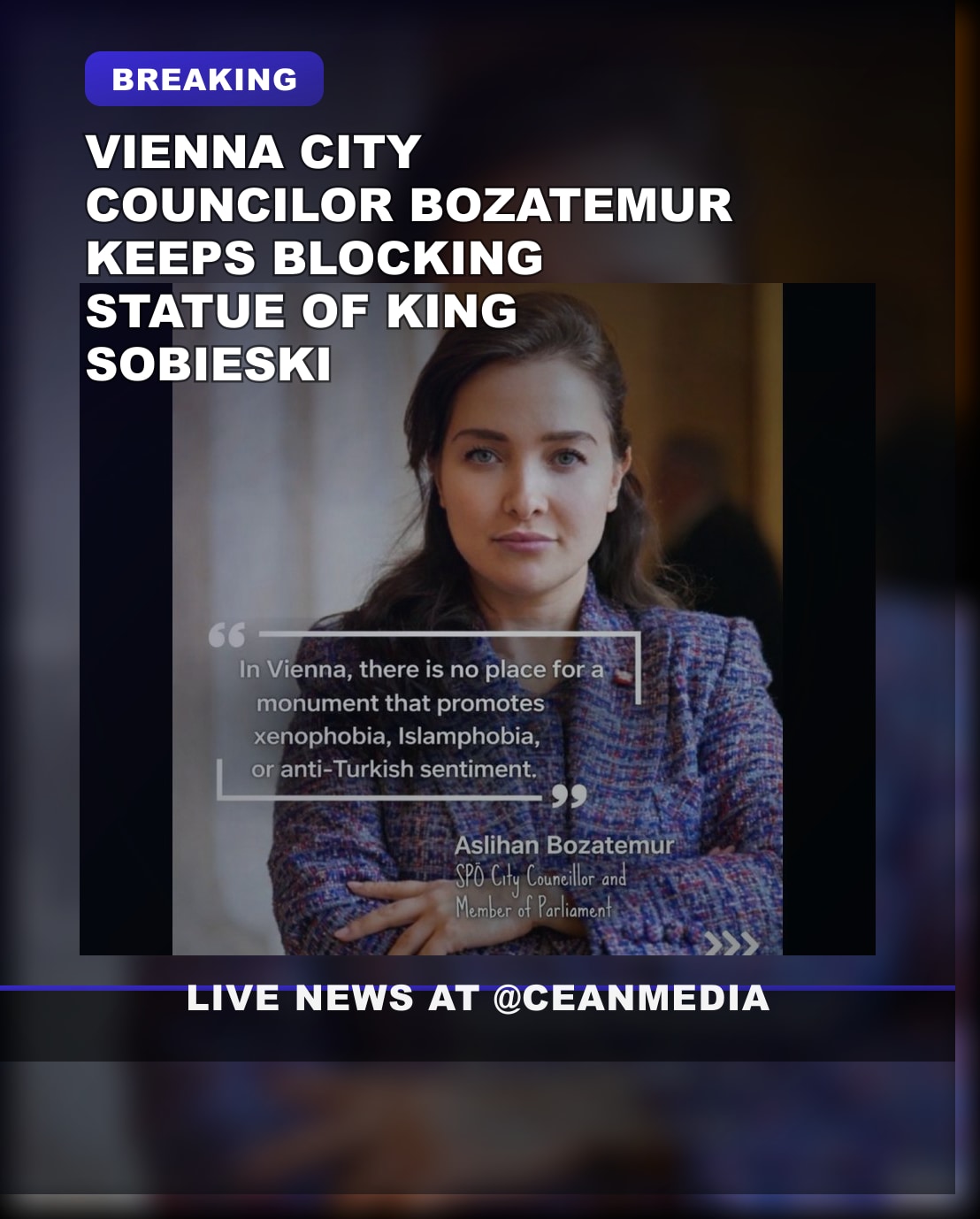 Illustrative photo for: Vienna statue controversy Sobieski block: City Councilor