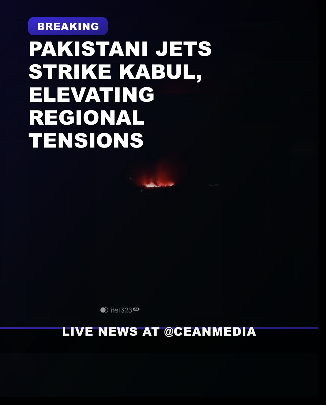 Illustrative photo for: Pakistani jets strikes Kabul escalate regional tensions
